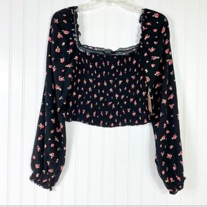 Forever 21 Blouse floral off the shoulder